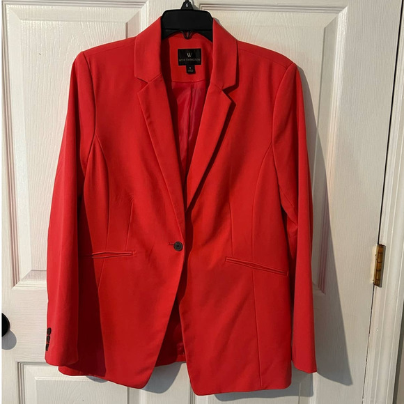 WORTHINGTON Women's Long Sleeve Button Front Professional Work Blazer Size‎ L - Picture 1 of 11
